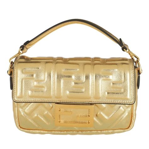 gold fendi bag|gold fendi baguette.